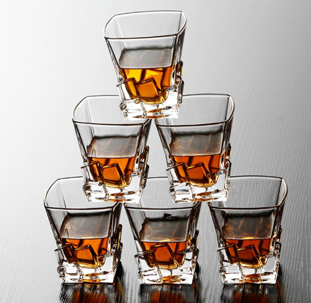Iceberg Whiskey Decanter Set with 6 Glasses