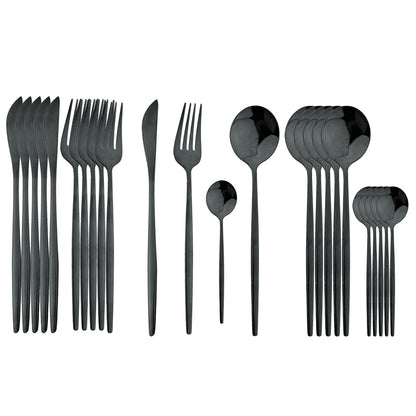 Kitchen Flatware Cutlery Set 24Pcs